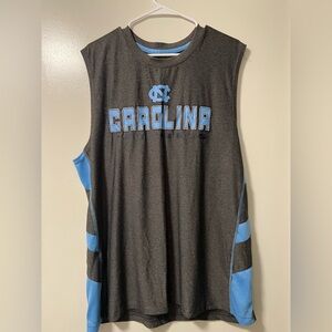 Colosseum Gray Sleeveless Top with Blue Trim
